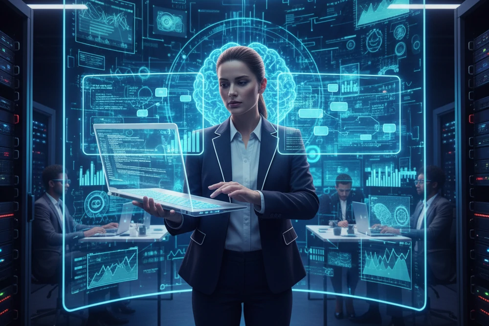 Empresas aplicando inteligencia artificial en procesos digitales para mejorar su resiliencia y competitividad empresarial